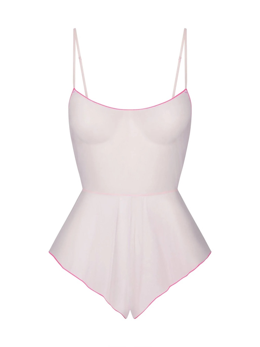 SKIMS TULLE TEDDY Cherry Blossom contrast SIZE 2X NWT
